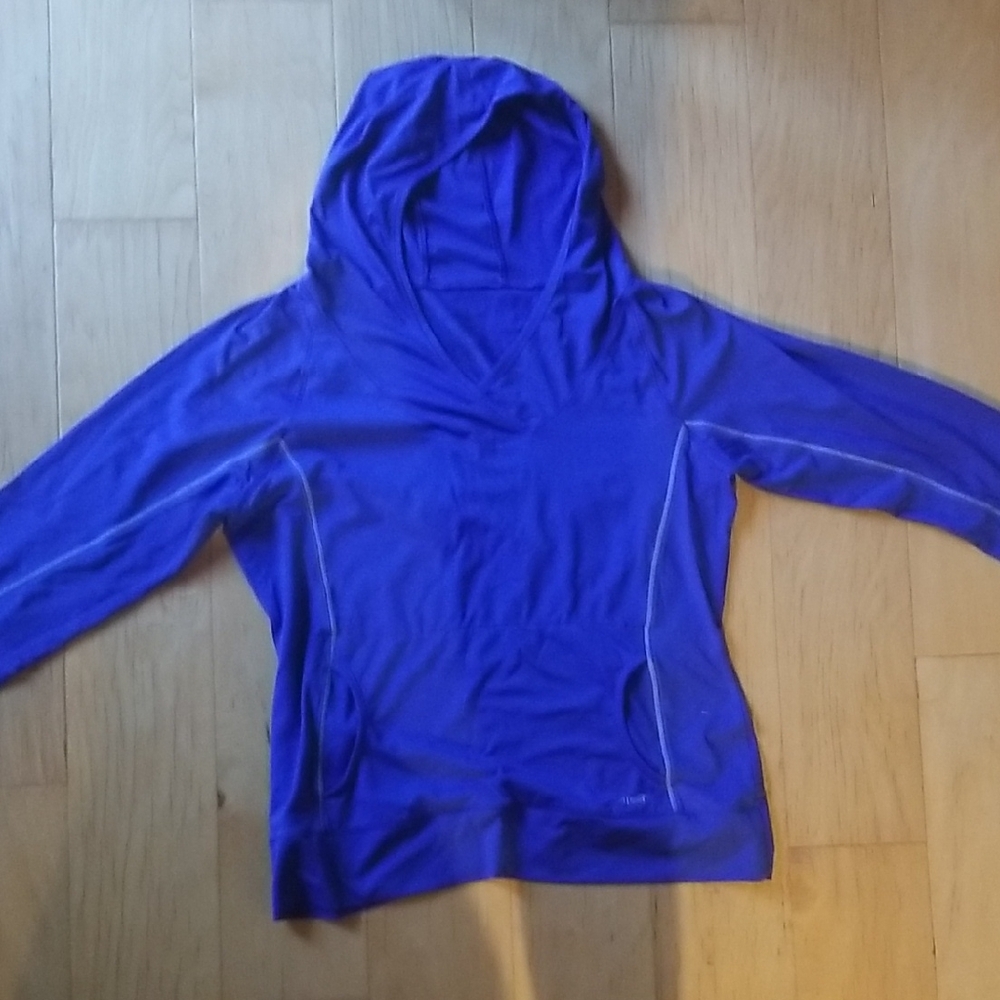 Blue Hooded Sweatshirt